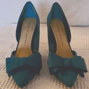 Chinese Laundry size 8 heels green blue color